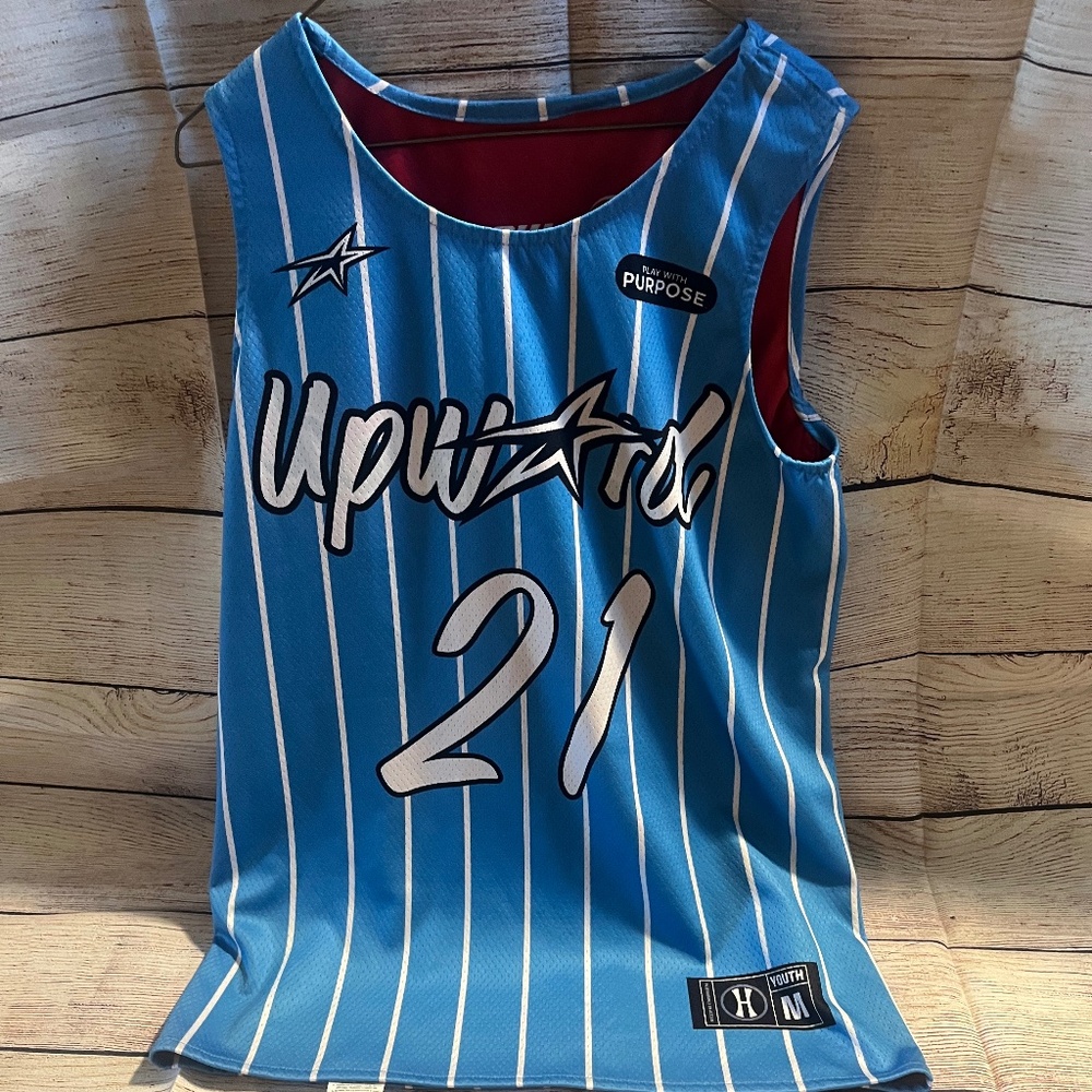 upward basketball jersey size medium
